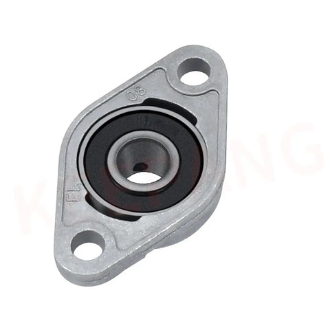 KFL08 Cylindrical Roller Bearing Flange with 5/16 inch bore, zinc alloy housing, front view