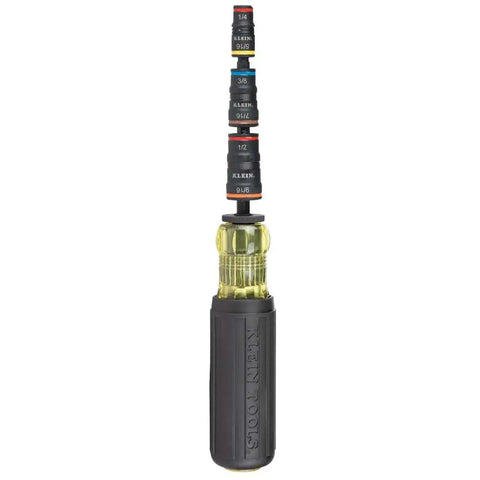 7 In 1 Flip Socket Set For Impact Drivers With Handle And Bit Holder By Klein Tools Magnetic Rare Earth Magnet For Hex Sizes