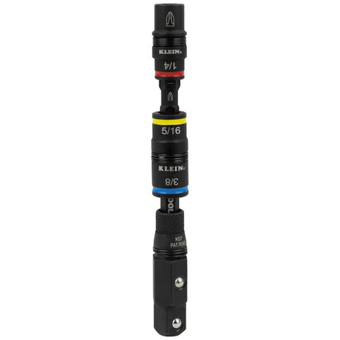 17-In-1 Impact Rated Hybrid Screwdriver And Nut Driver With Magnetic Shaft, Flip Socket, 11 Tips, 3 Nut Driver Sizes, Bit Holder And Square Adapter, Pro Grade KNECT Kit By Klein Tools.