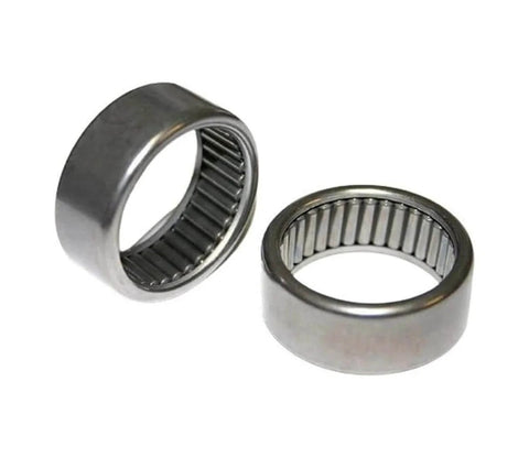 Two Koyo B168 Inner Cam Bearings Full Complement Needle Roller Bearing Drawn Cup Open End For Harley Davidson Twin Cam 96 103 110 And Dyna Engines 2007 And Up Premium USA Made Replacement Part For Smooth Engine Operation, close-up view