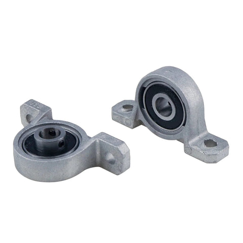 Four Pack KP08 Self Aligning Pillow Block Bearings 8mm Inner Diameter Mounted Flange Bearings Zinc Alloy Steel Vertical Mount