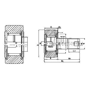 KR13 13mm Cam Follower Needle Roller Bearing - VXB Ball Bearings