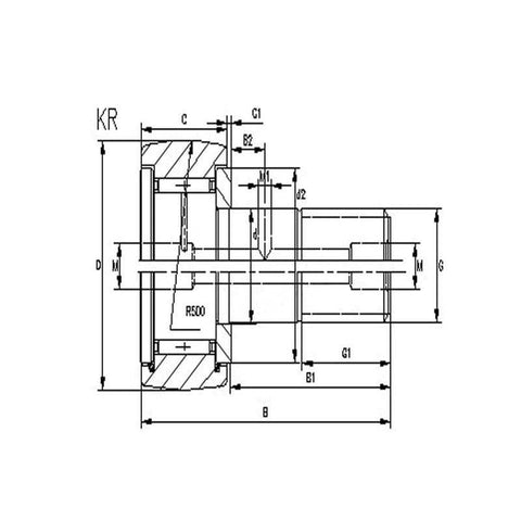 KR62 62mm Cam Follower Needle Roller Bearing - VXB Ball Bearings