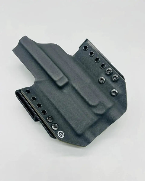 Kydex Concealment Holster For FN 5.7 MRD MK3 With Light And Laser Bearing, Inside Or Outside Waistband, black, top view