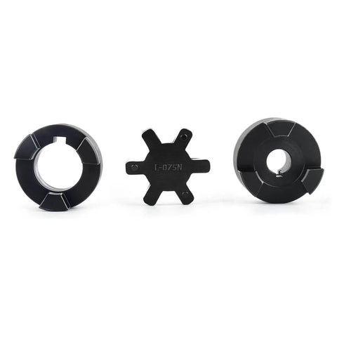 1/2" to 1" L075 Flexible 3-Piece L-Jaw Coupling Coupler Set & Buna-N NBR Rubber Spider for Log Wood Splitter parts