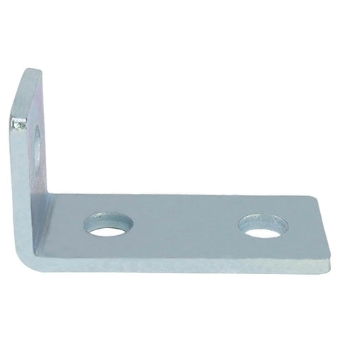 Three hole ninety degree L shaped fitting bracket for metal framing delivers quick, solid corner connections compatible with half inch bolts in one and five eighths inch strut channel, 12 pack.