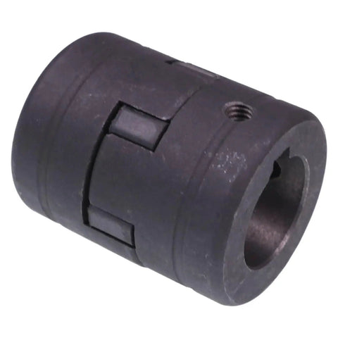 Side view of L075 L Jaw 3 Piece Coupling Set for log splitters and hydraulic equipment, showing HT250 steel construction.