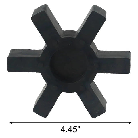 Front view of L190 Spider Insert for L-Jaw Coupling Flexible 113mm Diameter 22mm Thick Urethane Rubber Spider