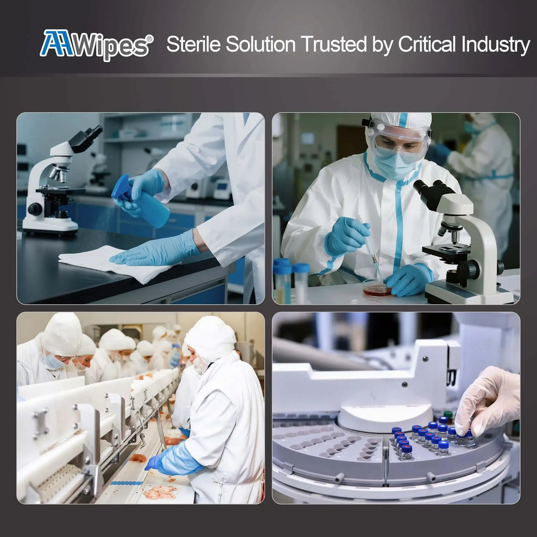 Sterile Cleanroom Nonwoven Wipes 6x6 Inches, Bag Of 30...