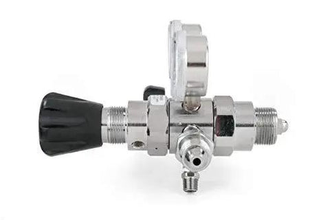 Lab Grade Specialty Gas Regulator CGA 590 Two Stage Chrome Plated with Dual Scale Gauges and Stainless Steel Diaphragm