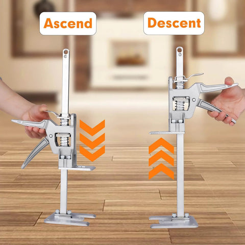 Labor Saving Arm Jack 2 Pack, Hand Lifting Jack Tool for installing doors, windows, cabinets, woodworking, and lifting furniture.