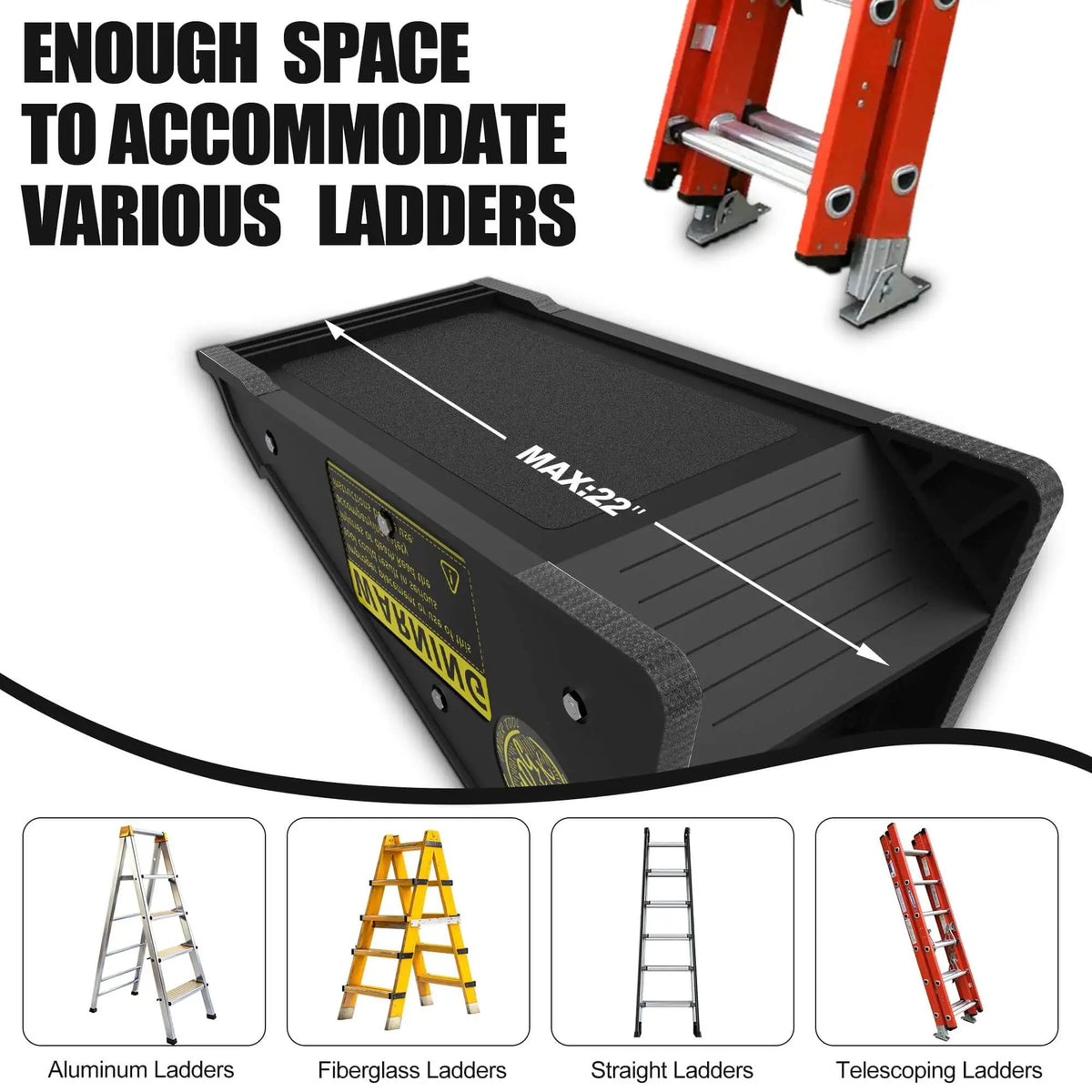 Stable Platform Ladder Leveler For Extension Ladders 🍁...