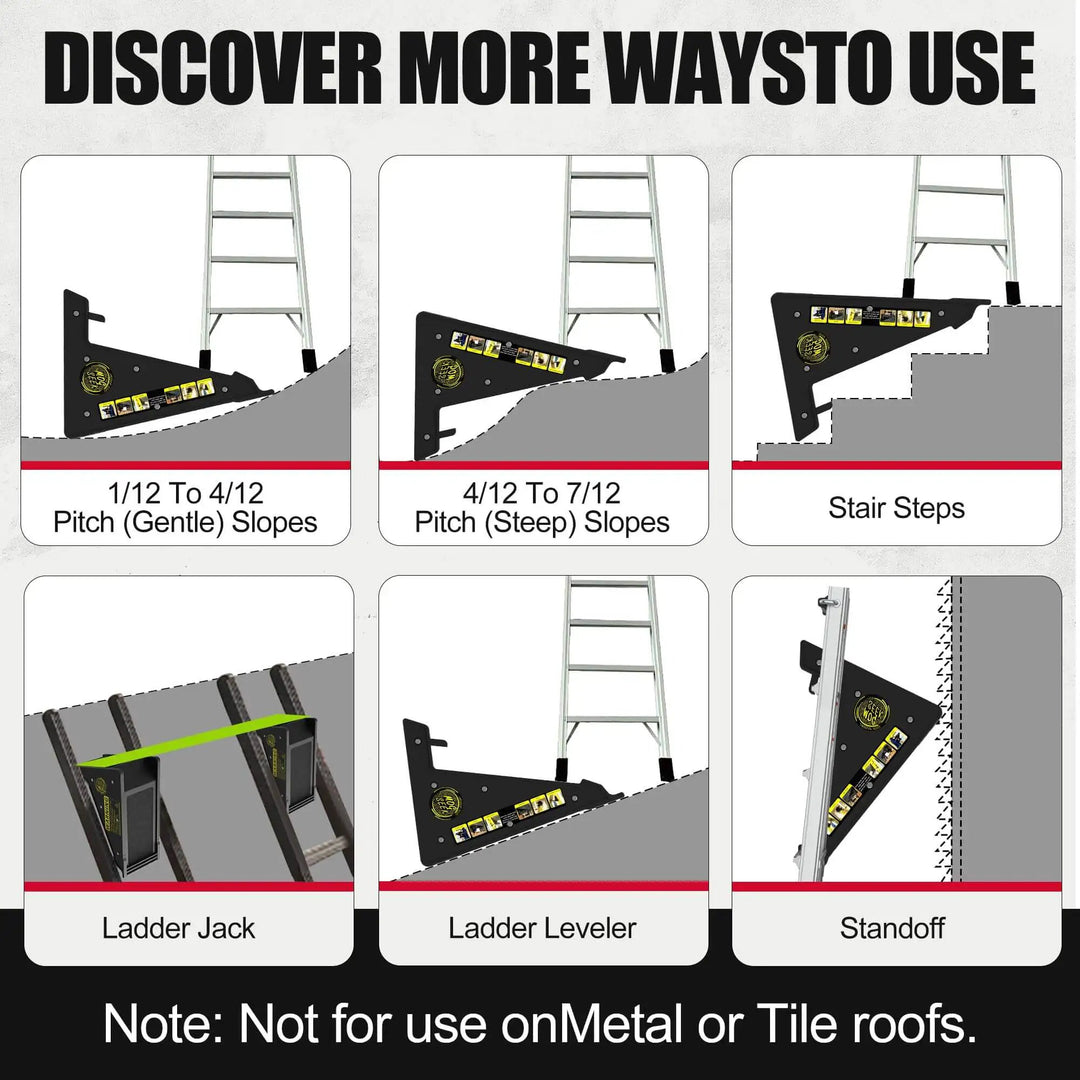 Stable Platform Ladder Leveler For Extension Ladders 🍁...