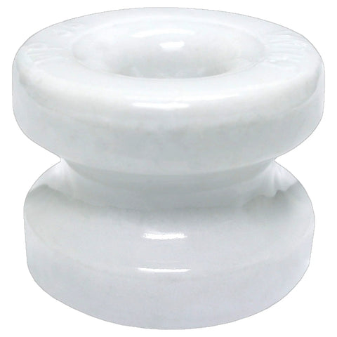 Zareba white ceramic corner post insulator for wood posts, WP36, 10-pack