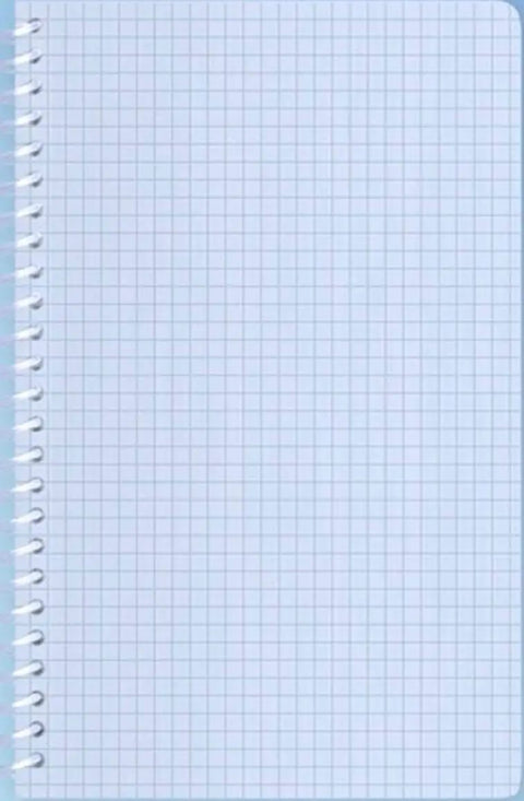 Latex Free Cleanroom Notebook With Engineer Grid, Side Spiral Bind, 5.5 x 8.5 Inches, 100 Pages, open view showing grid pattern.