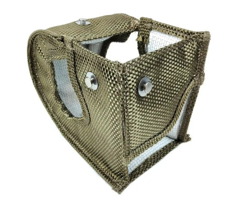 Durable Lava Exterior Turbo Blanket Insulating Cover For HX35W Turbocharger Fits 1996 Through 2002 Dodge Ram 5.9L Diesel