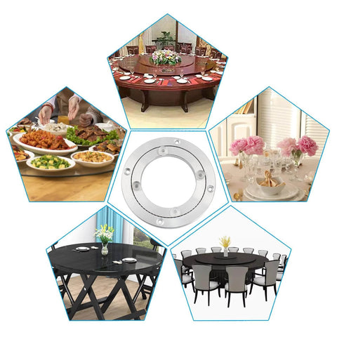 4 Inch Lazy Susan Bearing Heavy Duty Aluminum Turntable Plate Silent Rotating Base applications