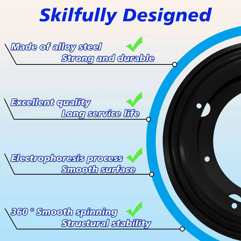 Features of 6 Pack 12 Inch Lazy Susan Bearings Heavy Duty 5/16 Inch Thick Turntable Bearing Swivel Plate for Rotating Tables and Shelves