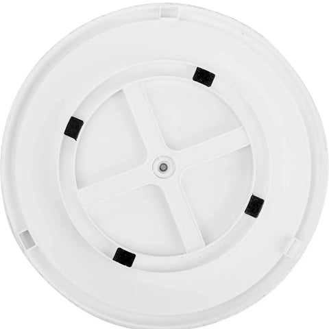 Bottom view of the 3 Tier Lazy Susan Turntable 12 Inch Round Rotating Kitchen Spice Organizer Non Skid Storage Container Grey