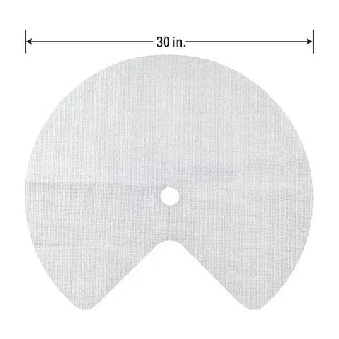 Premium Circular Lazy Susan Shelf Liner Kit For Kitchen Cabinets And Pantry Shelves, Non Slip White Surface, 30 Inch Diameter