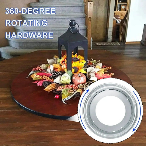 360-degree rotating hardware with Nine Pack 12 Inch Lazy Susan Turntable Bearing Plate Heavy Duty 1000 Pounds Load Capacity Galvanized Steel for tables.