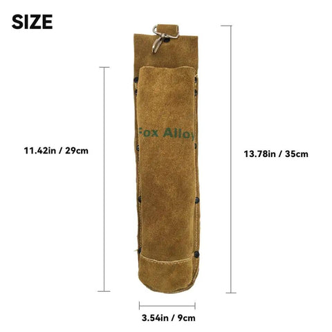 Premium Leather Welding Rod Bag For Arc Welders With 100 Percent Cowhide Leather Heat Resistant Electrode Holder Waist Pouch