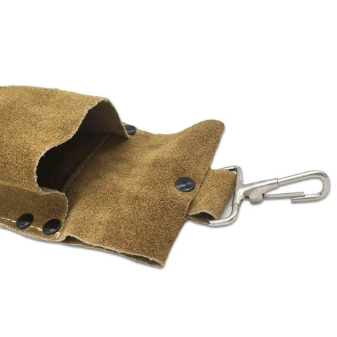 Brown Premium Leather Welding Rod Bag For Arc Welders with 100 Percent Cowhide Leather Heat Resistant and Flame Retardant Kevlar Stitching