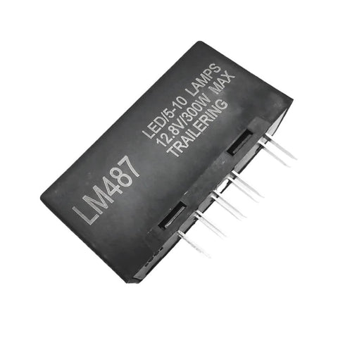 LED Flasher Relay Replacement For GM GMT800 10 Pin Turn Signal Module LM487 10383321 15231201 visible with pins and label