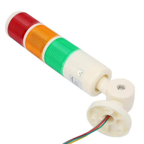 Bright 3 Layer LED Industrial Tower Warning Light for Traffic and Industrial Use 24VDC Foldable Base Bracket