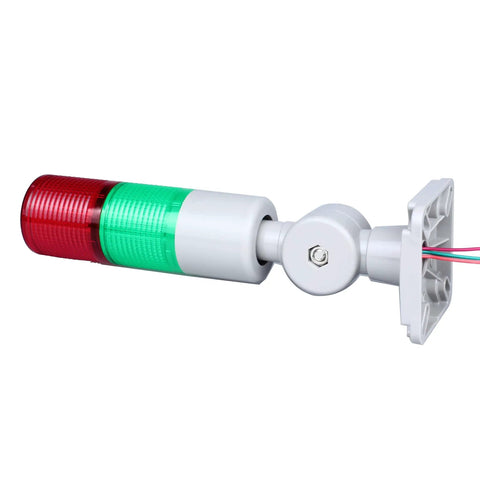 Industrial LED Signal Tower Light with Buzzer 2 Layer Stack Lights Andon Lights Rotatable Base 12V