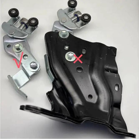 Left Side Sliding Door Lower Roller For Toyota Sienna, Rear Left Sliding Door Lower Roller Hinge Replacement Part, parts shown