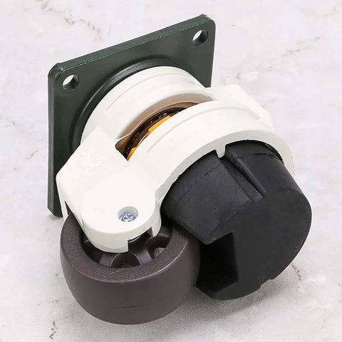 4 Piece Leveling Casters Set For Heavy Workbenches And Equipment Featuring Top Plate 2.9 Inch By 2.9 Inch Wheel Diameter 1.54 Inch