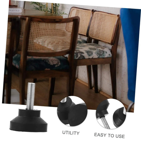 Heavy Duty Leveling Feet For Tables And Machinery Adjustable Legs Built Tough With Rubber Bumper Feet Threaded Levelers