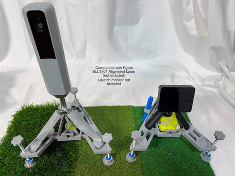 Leveling And Alignment Stand For Launch Monitors Compatible With MLM2Pro And Garmin R10 Mounting Accessory on artificial grass