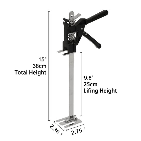 ✝️ 2 Pack Labor Saving Arm Jack, 15 inch Lever Arm Lifter Hand Tool Jacks, Effort Elevator for Installing Doors Windows Cabinet