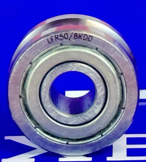 LFR50/8KDD 8mm ID x 6mm U Groove Track Roller Bearing Track Bearings - VXB Ball Bearings