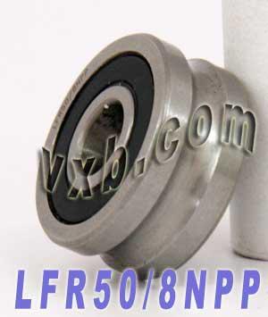 LFR50/8NPP 8mm ID x 6mm U Groove Track Roller Bearing Track Bearings - VXB Ball Bearings