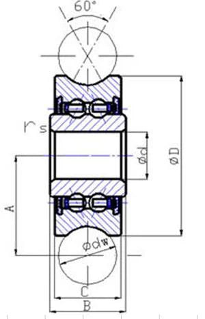 LFR50/8NPP 8mm ID x 6mm U Groove Track Roller Bearing Track Bearings - VXB Ball Bearings