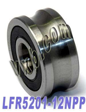 LFR5201-12NPP 12mm ID x 35mm U Groove Track Roller Bearing Track - VXB Ball Bearings