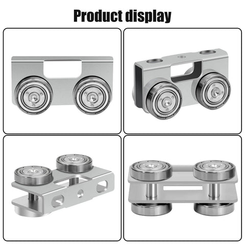 P2750-EG 4 Wheel Light Duty Trolley Assembly for 1-5/8 Inch & Taller Strut Channel, Electro-Galvanized Steel Trolley, 4 Pack