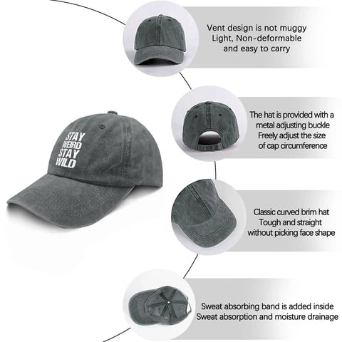 Washed Distressed Baseball Cap For Women With Adjustable Strap Comfortable Fit And Versatile Style In Light Grey Ideal For Casual Outings Or Gym