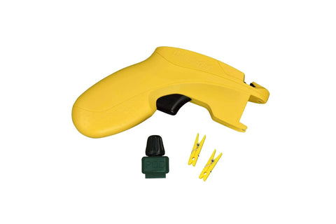 LightKeeper Pro & LED Keeper Pro Combo Pack showing yellow repair tool and accessories for fixing holiday lights.