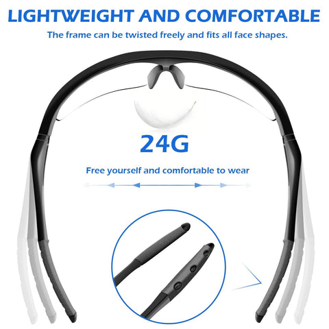 Lightweight and flexible design of Anti Fog Clear Safety Glasses ANSI Z87.1 Eye Safety For Work And Shooting