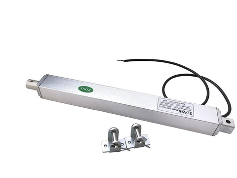 Beefy 6 Inch Stroke Linear Actuator 12V DC With Built In Limit Switch and Mounting Brackets 55 Lbs Max Lift Inline Design by SOViK