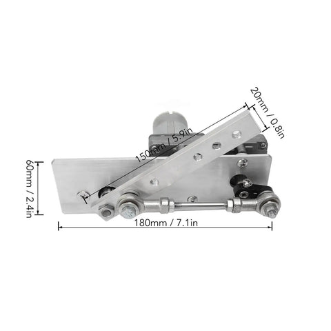 DC 24V Linear Actuator With Reciprocating Motor, 10 To 130 Mm Stroke, 45 Cycles Per Minute, Aluminum Alloy Body, US Plug, 100 To 240V Input, Built For Automation Projects