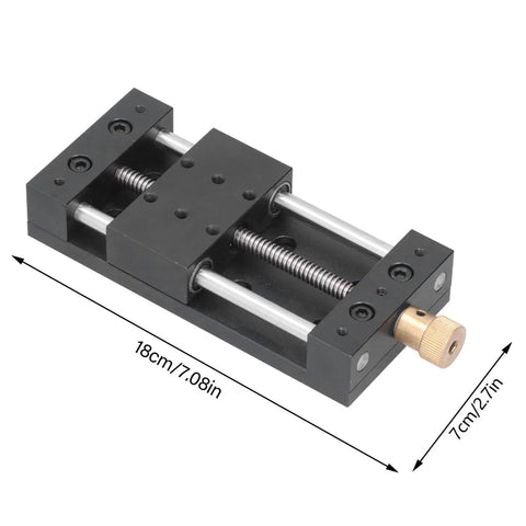 Linear Actuator Manual Sliding Table Stage Kit for 3D Printer CNC Router Aluminum Alloy Rail Guide High Precision Motion Axis with dimensions