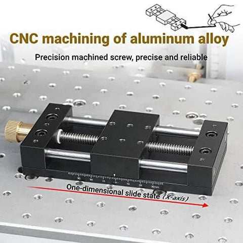 Linear Actuator Manual Sliding Table Stage Kit for 3D Printer CNC Router Aluminum Alloy Rail Guide High Precision Motion Axis