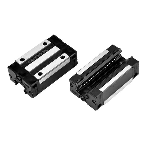 Pro Grade HGH20CA Linear Bearing Sliding Carriage Block for 3D Printers and CNC Machines, durable steel construction, two blocks displayed