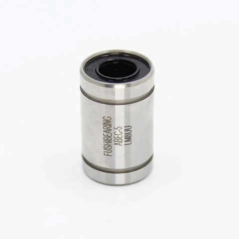 3d printer cnc parts linear bearings set for jgaurora a5/a5s/a1/a3s lm08uu bearing pack of 4pcs, close-up of a single bearing