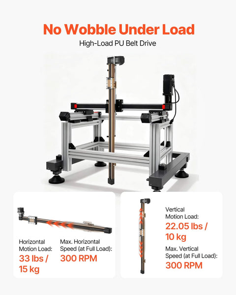 Linear Guide Rail, Belt Drive, CNC Linear Motion Stage Actuator with Nema34 Stepper Motor, 1300 mm Stroke, high load stability